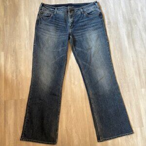 Silver Jeans Women's Boot Cut Denim - Dark Blue